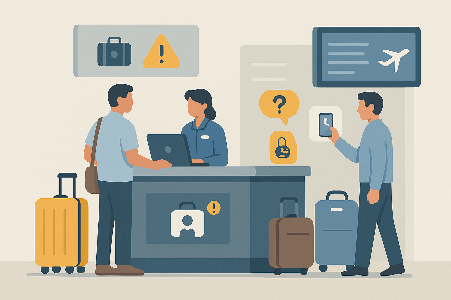 Baggage information counter