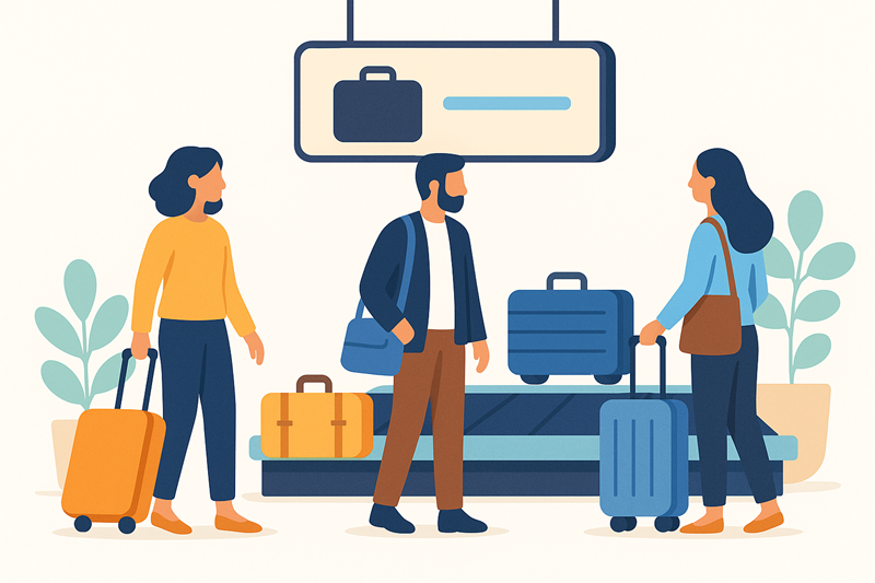 Baggage claim zone