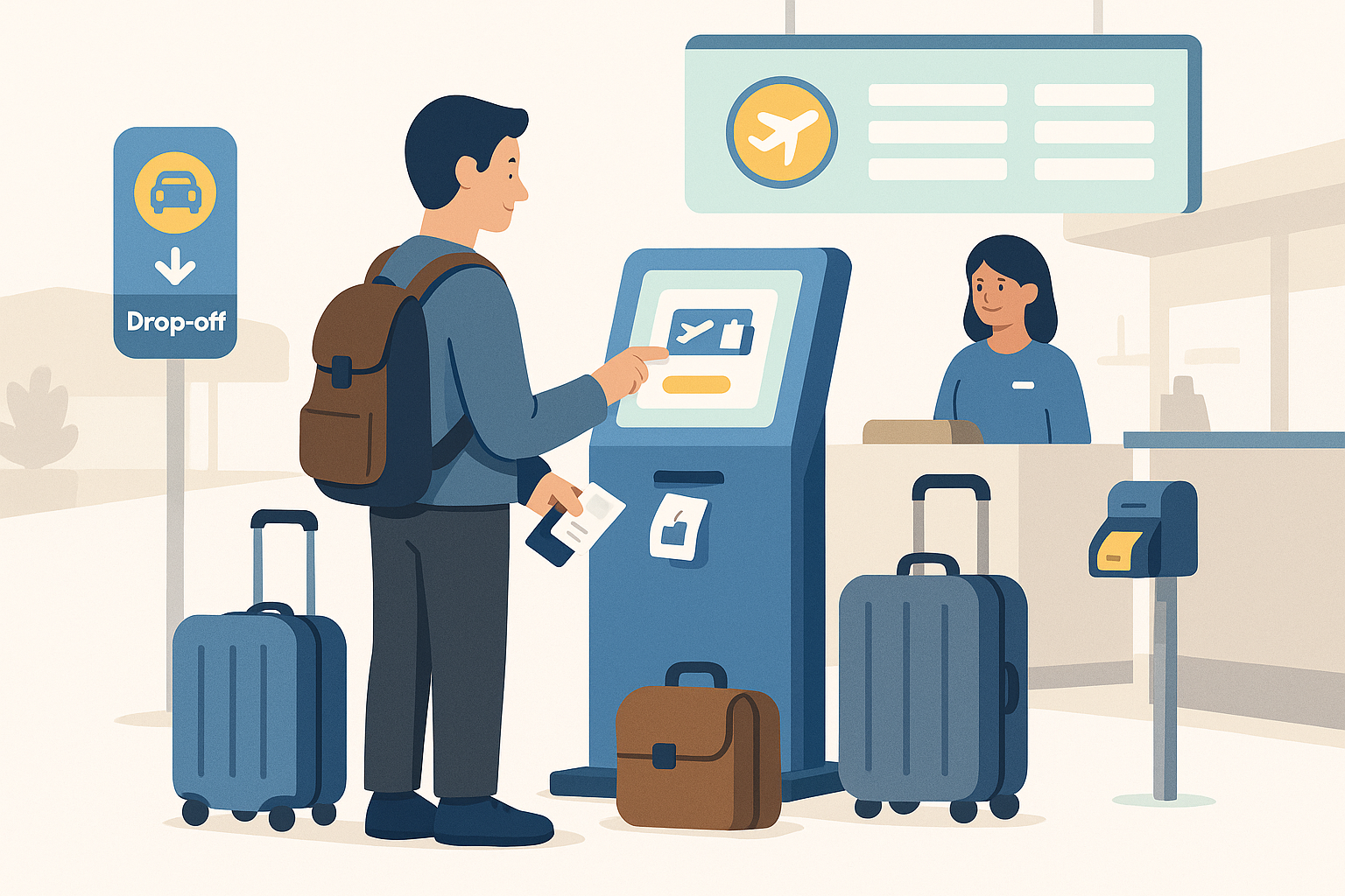 Check-in area