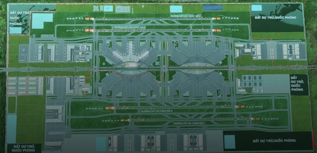 Construction progress of Long Thanh mid-2025