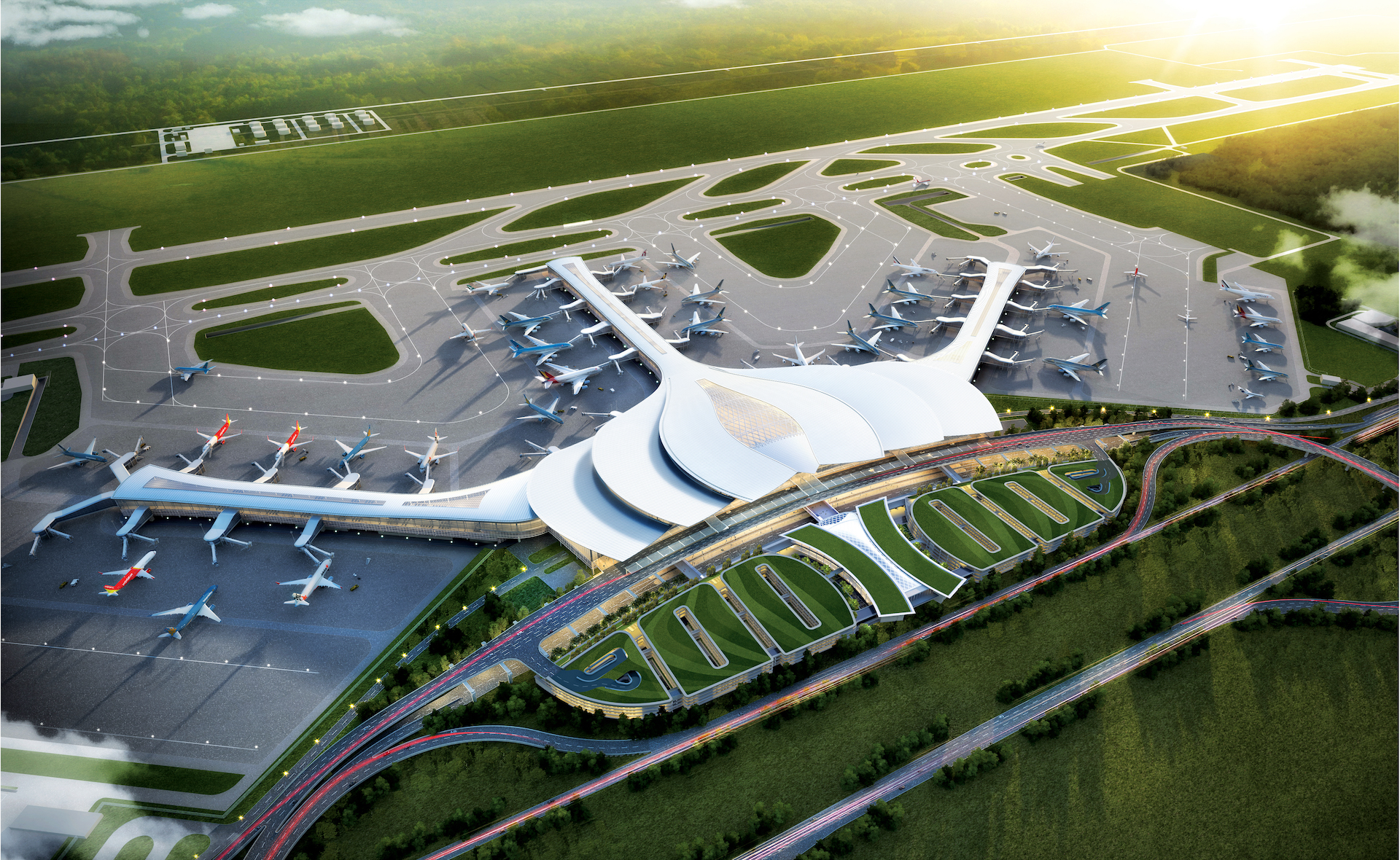Overall view of Long Thanh Airport project